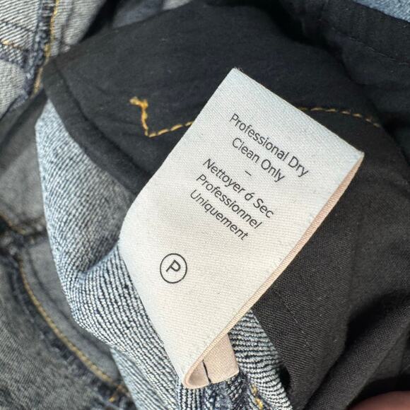 Cinq à Sept  Rita Crop Denim Jean High Rise Stretch Dark Wash Sz 10 - Picture 9 of 10